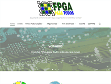 Tablet Screenshot of fpgaparatodos.com.br